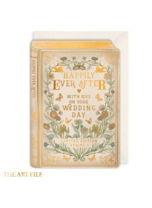 RY02 Gift card - Story Book - Happily Ever After with love on your wedding day
